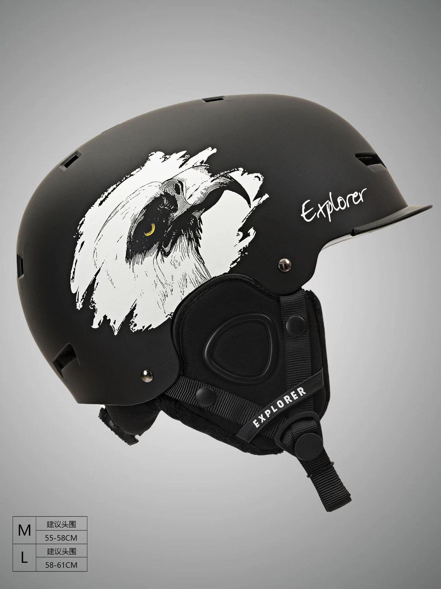 EXPLORER SNOWCRUSH шлем для лыж капсула одиночной доски двойной доски дети взрослые мужчины и женщины лыжный шлем
