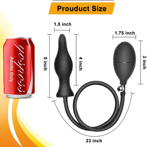 Inflatable anal plug silicone adult sex toy factory AliExpress Amazon air pump bead expansion anal dilator