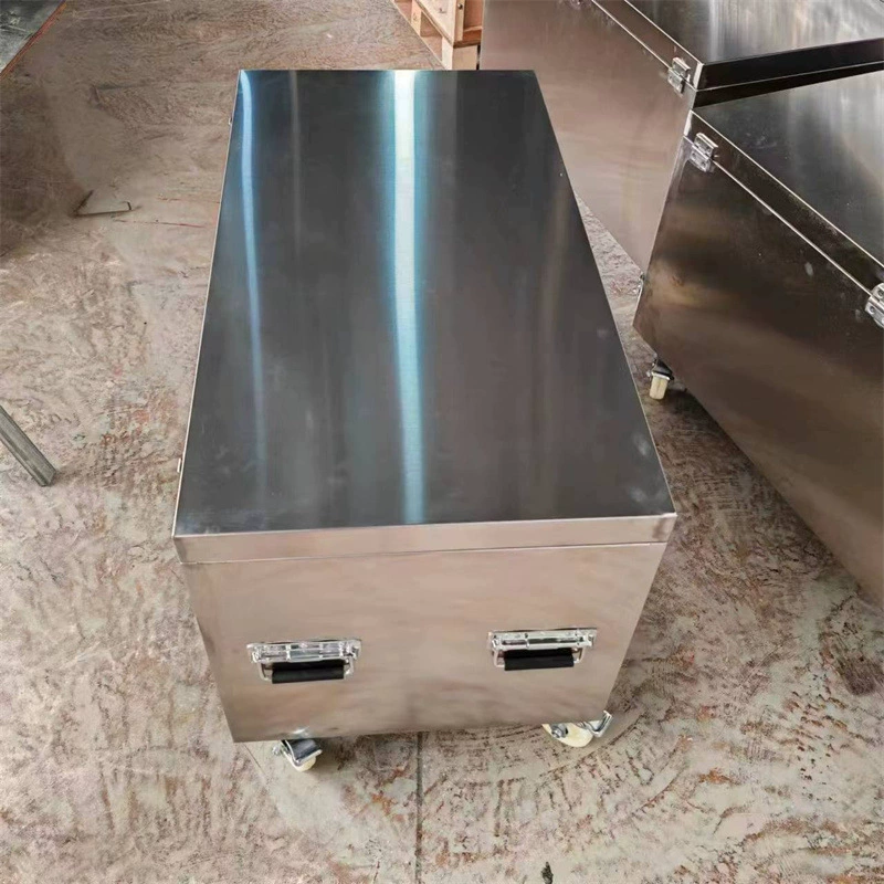 Индивидуальный утолщенный футляр для полетов из нержавеющей стали, металлический ящик для хранения промышленного оборудования, поддерживает многофункциональную обработку по чертежам.