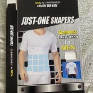 Directo de fábrica transfronteriza de los hombres sin costura corsé del vientre Chaleco de contratación corsé cuerpo que forma el corsé carne esconder manga corta