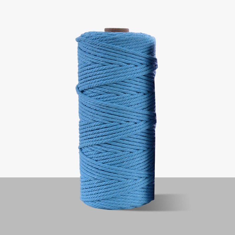 3mm cuerda de algodón colorido diy hecho a mano 4mm cuerda de tapiz cuerda tejida 5mm regalo cuerda de algodón decorativa cuerda de sombrero al por mayor