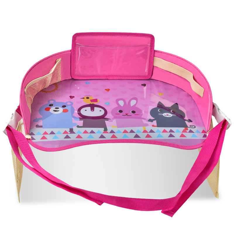 Car Backseat Tray, Children's Toy Storage Bag, Car-Mounted Drawing Board Tablet Bag, Children's Dining Table Chair Drawing Board Bag