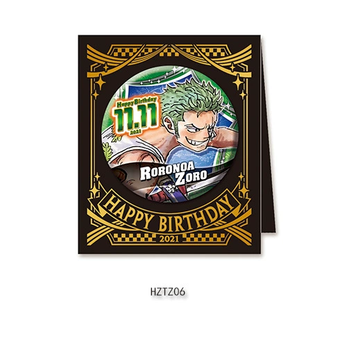 Бейдж дня рождения Comic Factory ONE PIECE Лuffy Zoro Chopper Sanji Nami стойка для бейджей на день рождения