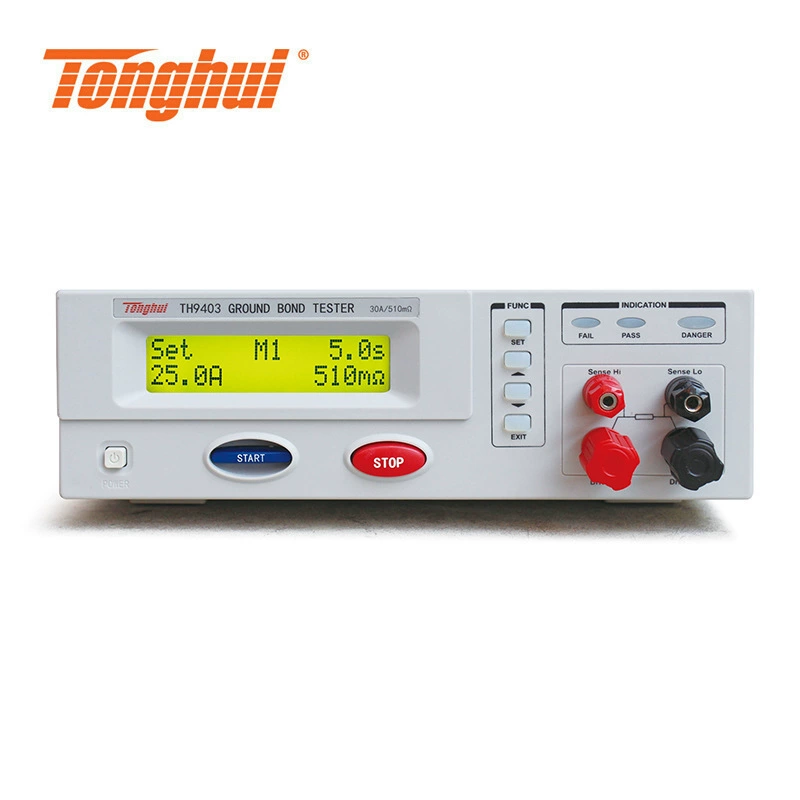 Агент Tonghui TH9403 программно-управляемый тестер сопротивления заземления Ток 3-30A Устойчивость к напряжению Регулятор газа