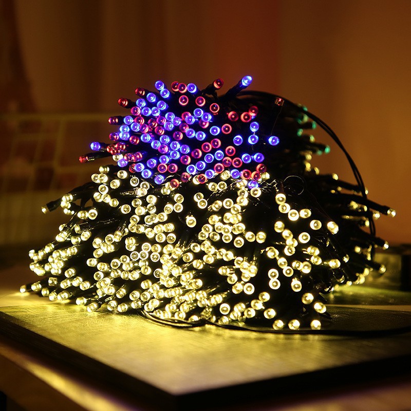 Solar LEDString Lights Full Of Gypsophila Courtyard Garden Outdoor Christmas Decoration Lights String Lights Lanterns