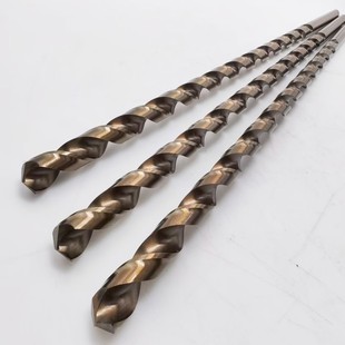 Cobalt-Containing Extended Straight Shank Twist Drill Hss-Co Extra Long M35 Roasted Yellow Cobalt Drill Bit 400 Long