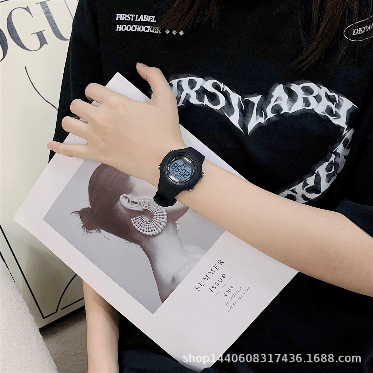 Nuevo reloj estudiante reloj electrónico tendencia juvenil multi-funcional Universal deportes silicona reloj electrónico ventas directas de la fábrica