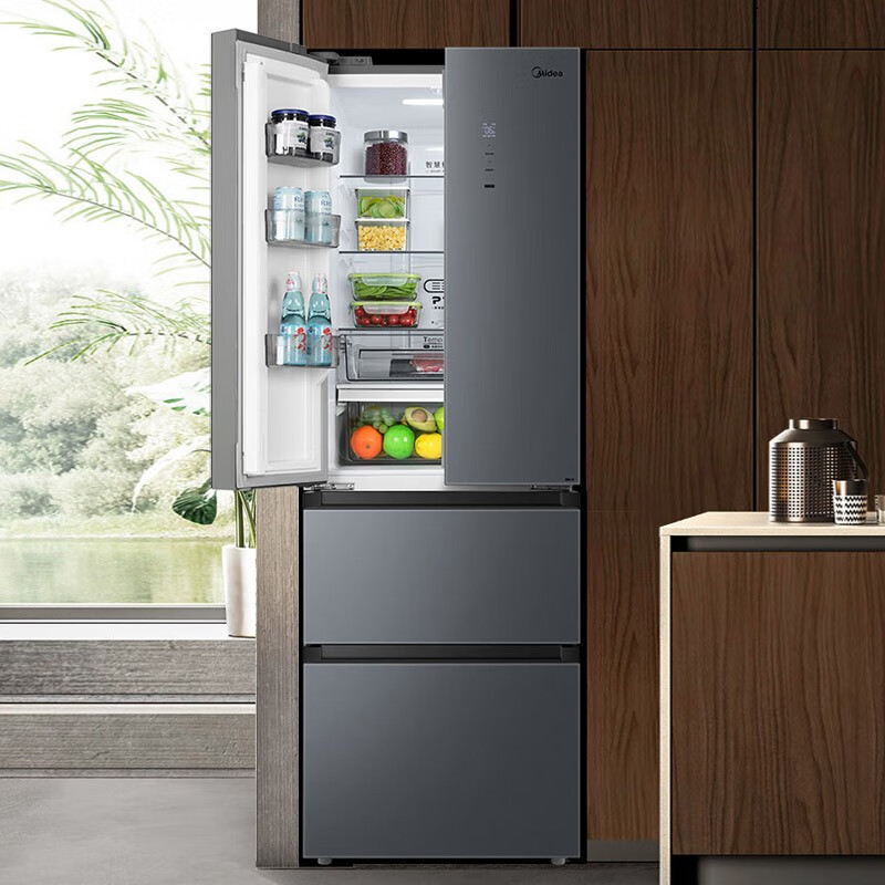 美的320升家用法式多门电冰箱智能家电风冷无霜变频BCD-320WGPM(E