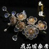 Zhuohui Czech glazed petals 10*12 small round plum blossom ancient style hair 簪 jewelry DIY accessories materials