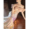 Pink Birthday Graduation Adult Gift Art Exam Sequin Dress