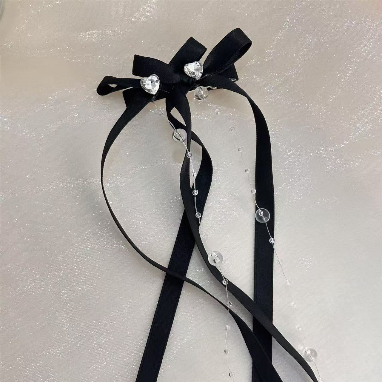 Dulce chica techo ~ Cinta dulce, lazo, cinta, horquilla, cabello trenzado, pinza de pico de pato, accesorios para el cabello, horquilla, puesto de un yuan