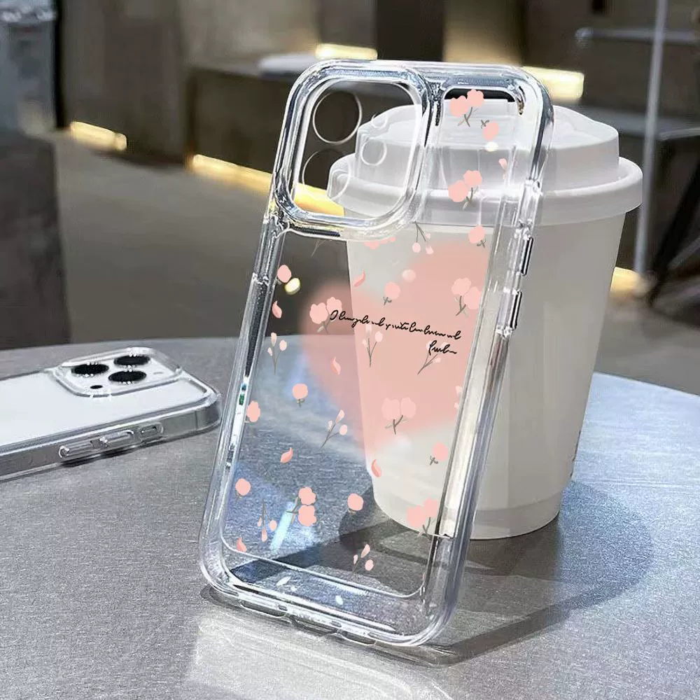 Чехол для телефона Apple фуксия совместимый, цветок, iPhone 14/15, в цветочек, iphone, 17promax