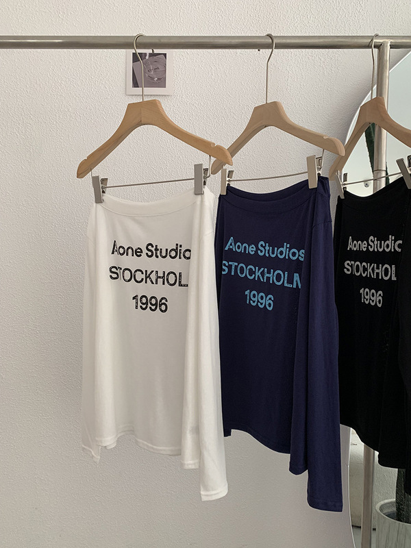 Omalai 初秋の新韓国ファッション多用途スタイルスリムレタープリント長袖 Tシャツ女性の卸売 4067|undefined