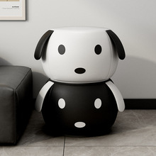 小凳子家用矮凳卡通小狗凳实木皮质小板凳结实耐用换鞋凳子沙发凳