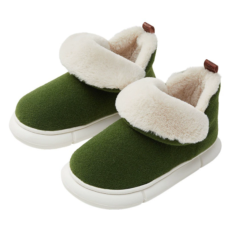 Превосходные снежные высокие сумки и хлопчатобумажные тапочки женские зимние 2023 новые пары дома в помещении мужчины теплые