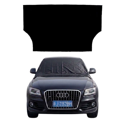 600D Oxford cloth car snow cover, anti-frost and anti-snow shield, front windshield sunshade, anti-freeze magnetic snow shield