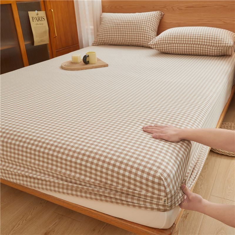 2025 nueva sábana de algodón 100 funda protectora de colchón de algodón 2025 nueva sábana universal todo incluido de cuatro estaciones 3