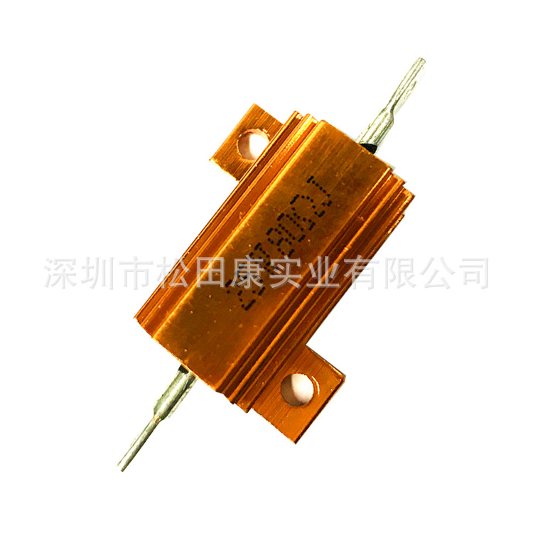 RX24黄金铝壳电阻25W10R 5.6R 6R 6.8R 7.5R 8R 12R 15R 16R 18R