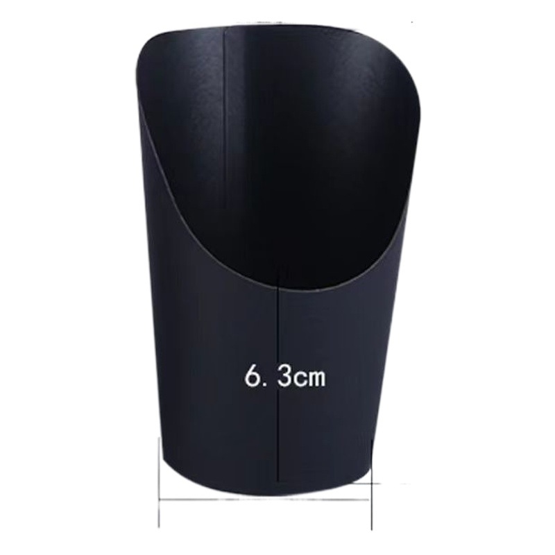 Papel Kraft huevo biselado taza de papel engrosada papas fritas Taza taza de helado Papel Kraft taza biselada comida rápida taza de fideos