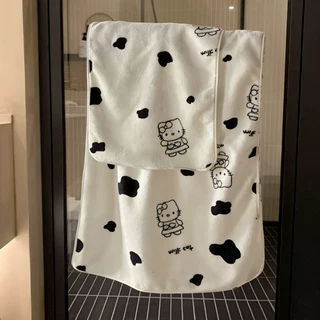 浴巾女款家用大人洗澡吸水速干加厚珊瑚绒柔软亲肤毛巾裹巾干发帽