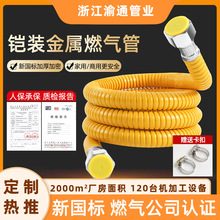 金属包覆铠装管燃气热水器灶具用金属液化气连接管煤气管防爆
