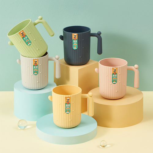 Home Use Mouthwash Cup Creative Cactus Cup Couple Toothbrush Cup Student Bathroom Thickened Washing Tooth Basin Multi-functional 