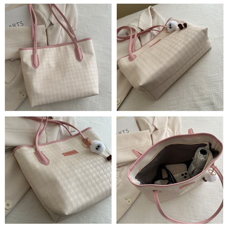 New simple and casual tote bag wholesale, cross-border shopping, commuting, armpit bag, large capacity, trendy and fashionable shoulder bag undefined