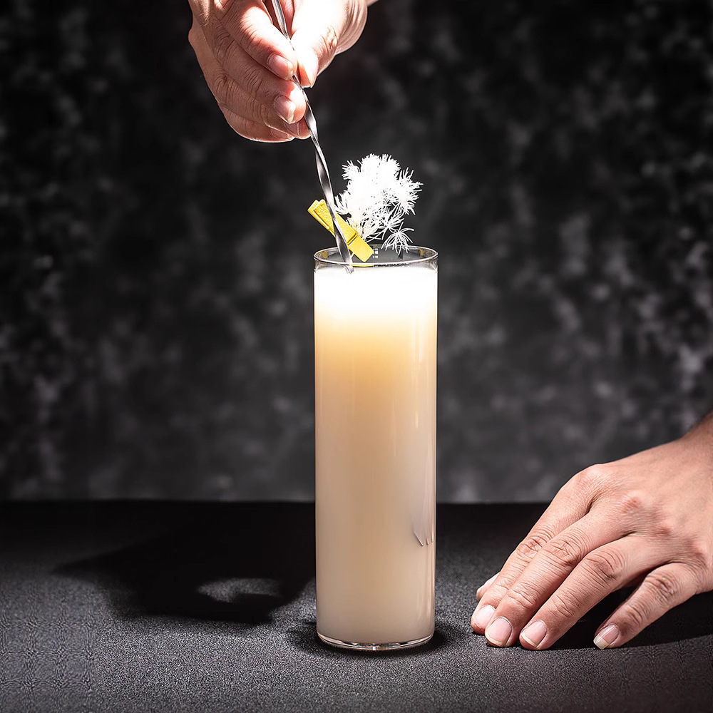 Bar Colin Vaso para beber largo Vaso recto de cristal ultrafino Cóctel Whisky Café especial Vaso clásico