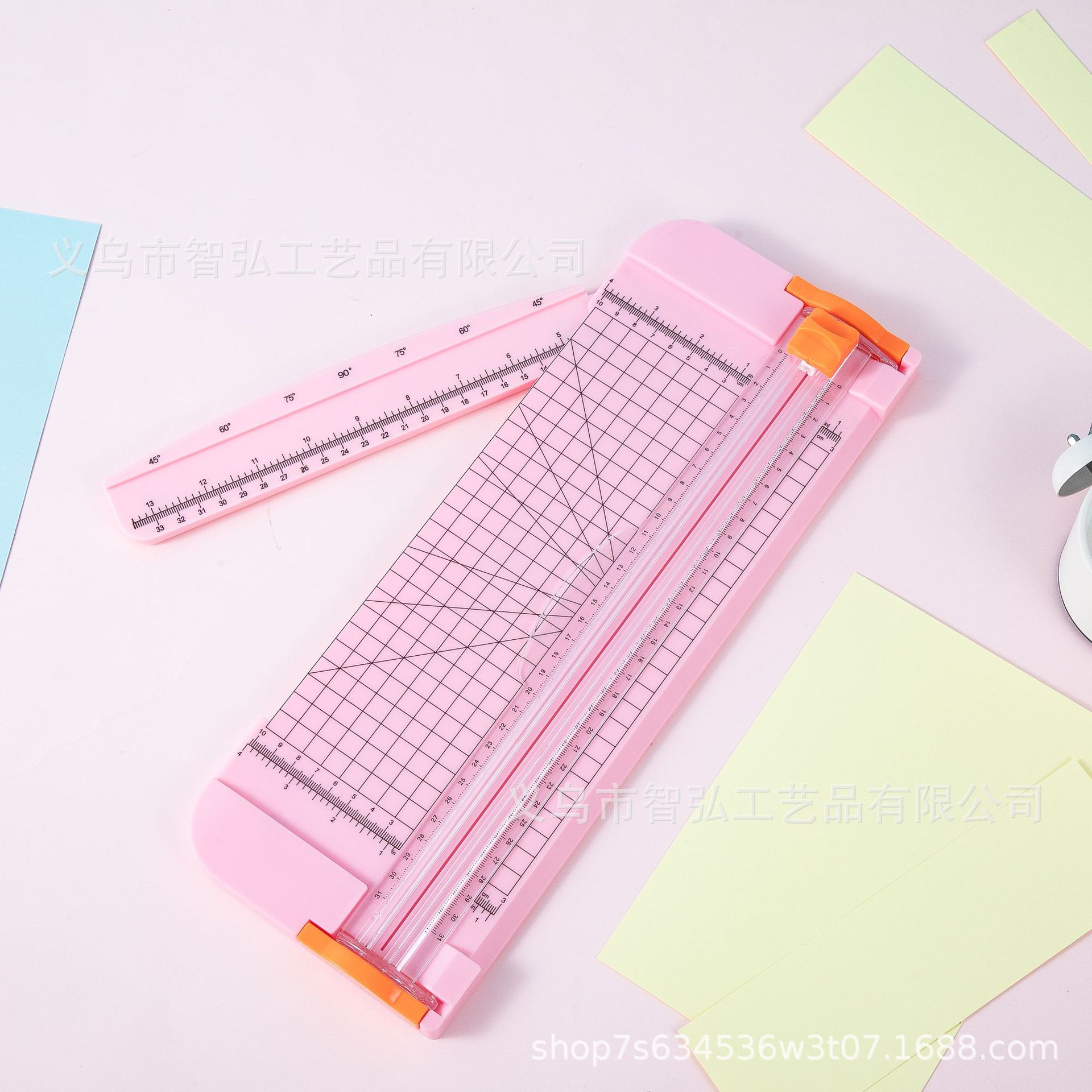 Cortador de papel A4 cortador de papel de dos vías estudiante cuenta de la mano cortador de papel portátil pequeño cortador de papel de plástico con la oficina