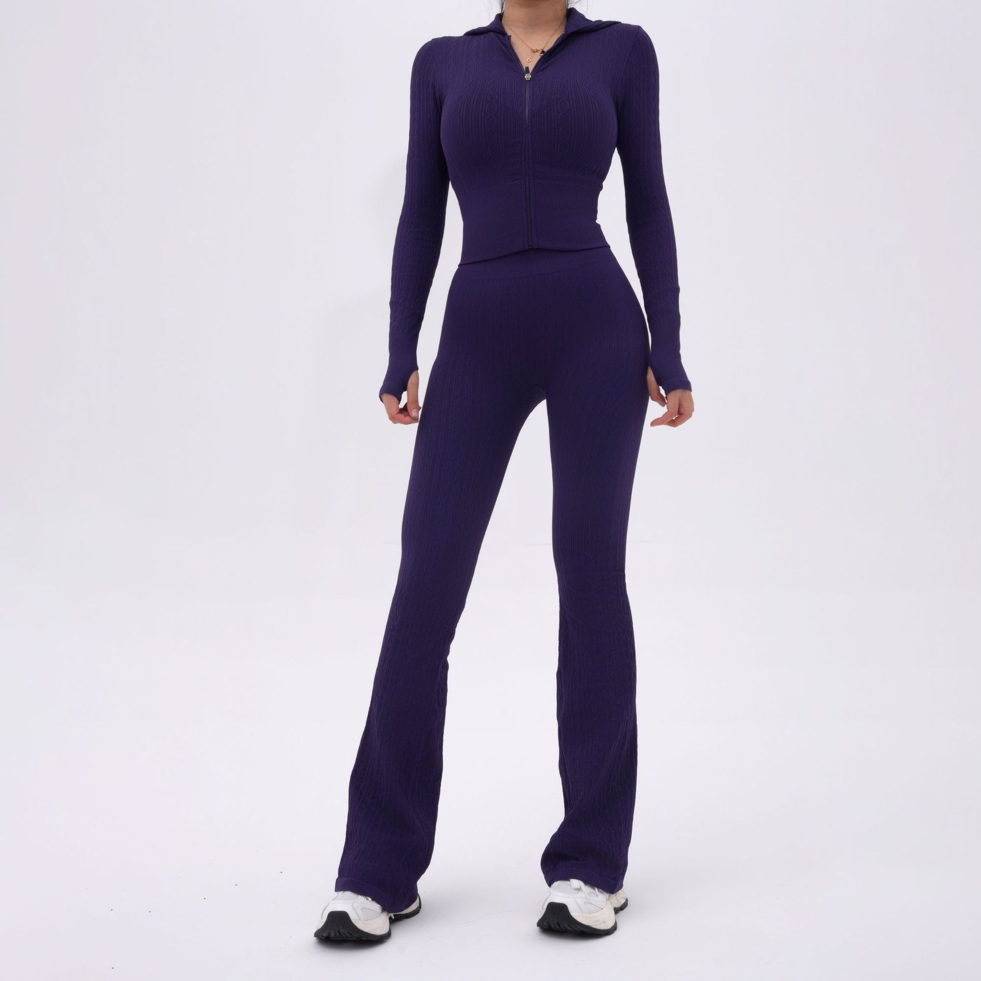 Cross-border nuevo ajuste de ropa de yoga adelgazante, moda femenina de elevación de cadera abdominal, ejercicio al aire libre, ejercicio de fitness yoga