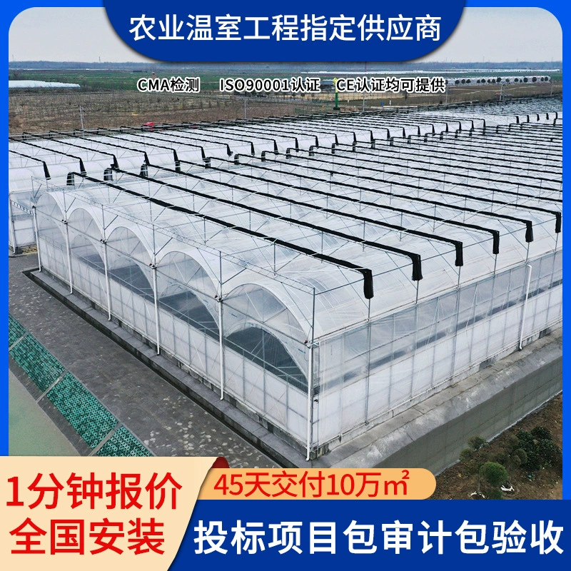 Сельскохозяйственная теплица для выращивания овощей и фруктов, укрытие для рассады, многопролетная теплица с внутренним и наружным затенением