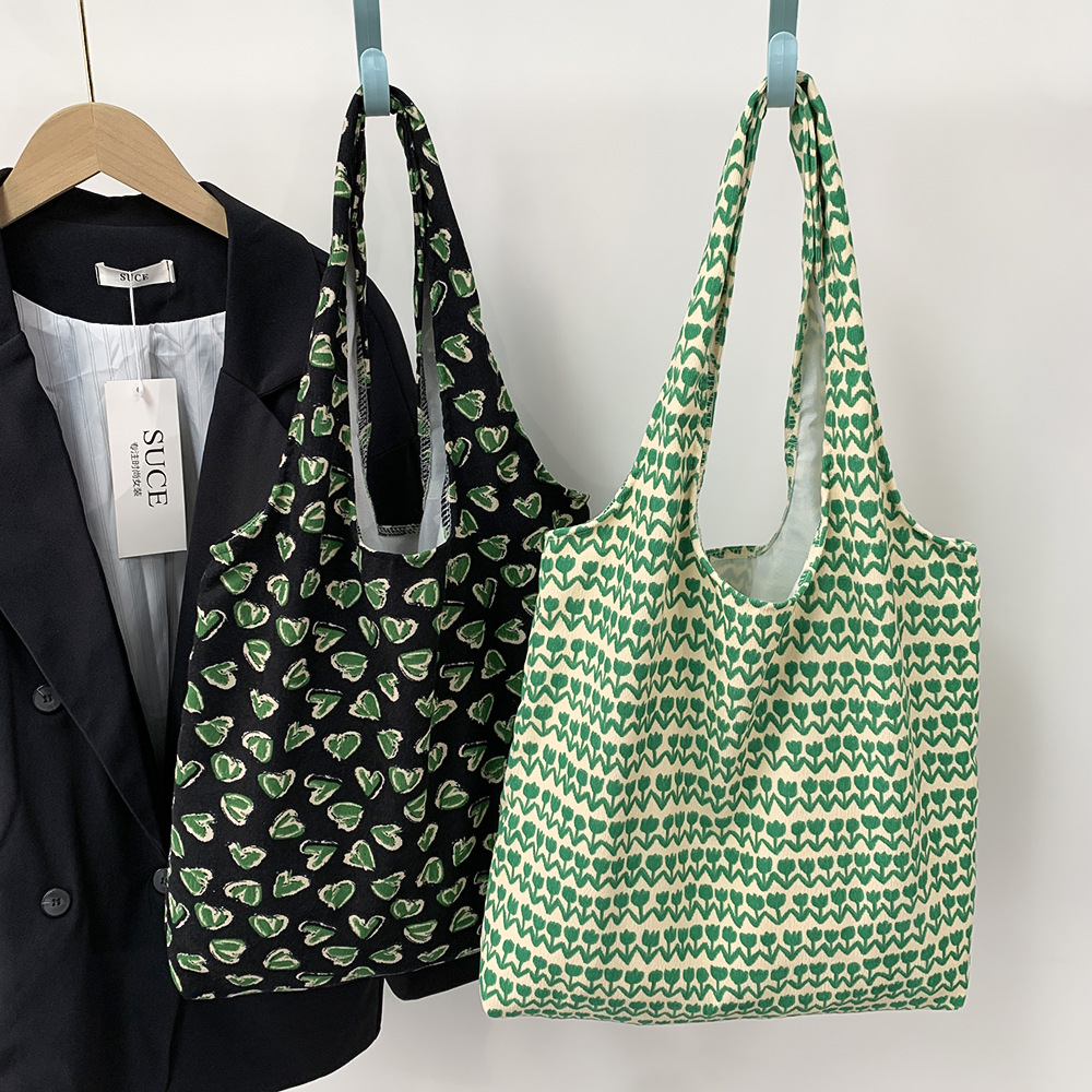 Zhang Ruonan con la bolsa de lona de hombro blanco Bahe bolsas de tela japonesas de estilo de literatura de otoño y invierno estudiantes bolsas de terciopelo