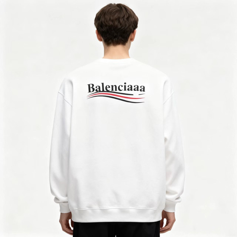 Cross-Border Trade Paris Coke Trendy Brand Autumn and Winter Round-Neck Sweatshirt with Front and Back Lettering, Unisex High-End Sweatshirt