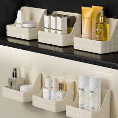 Yimijia Milk White Mirror Cabinet Wall-Mounted Storage Box Bathroom Wall Shelf Desk Toilet Bathroom Makeup Storage