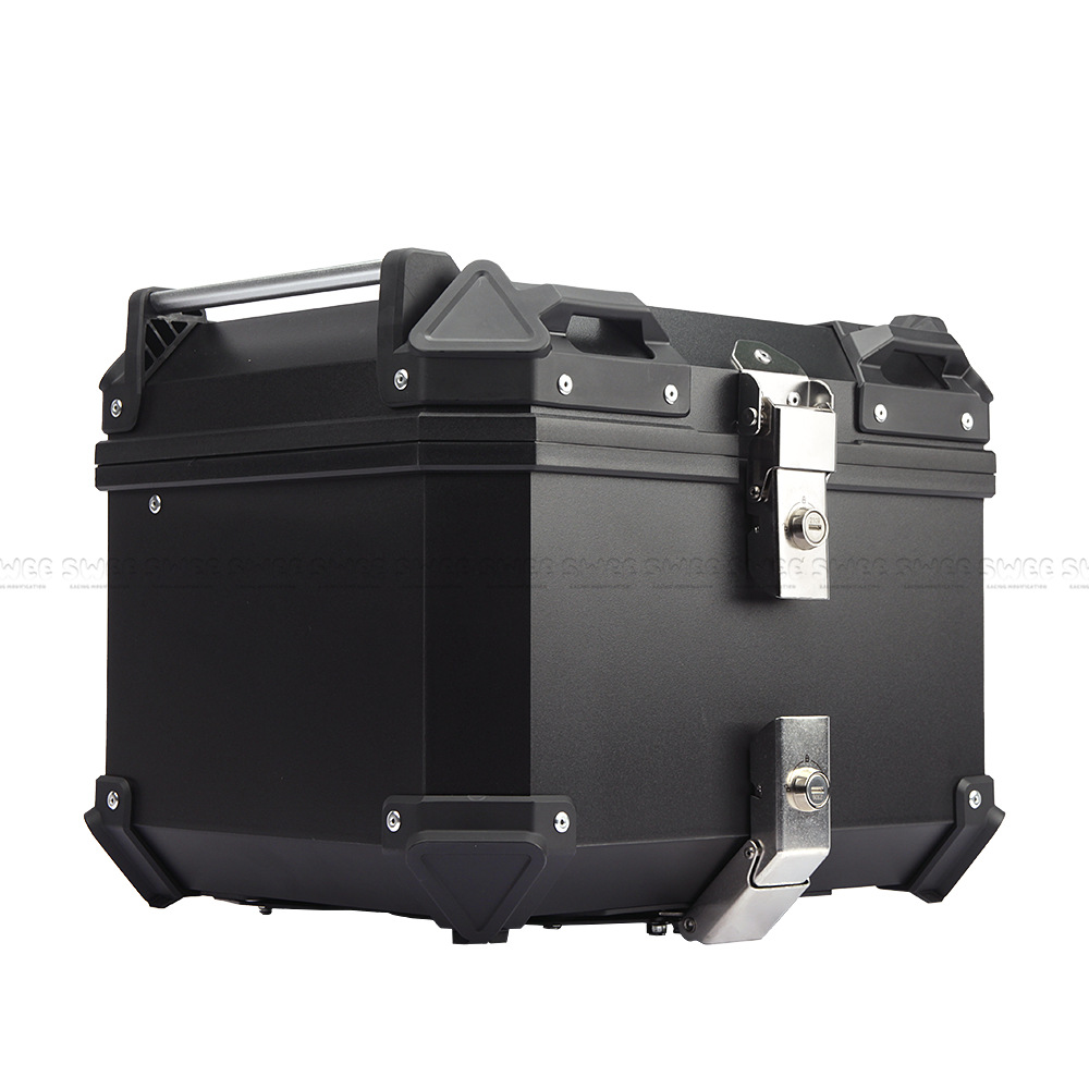 45L flat plastic quick release motorcycle trunk trunk non-aluminum alloy battery electric car storage box