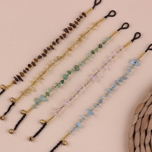 新款手工编织天然水晶手链海蓝宝黄水晶男女手串明星同款手饰批发