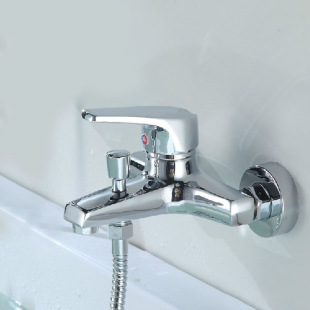 All-Copper Shower Faucet Mixing Valve Bathroom Triple Mixing Switch Hot and Cold Faucet Bath Shower Set