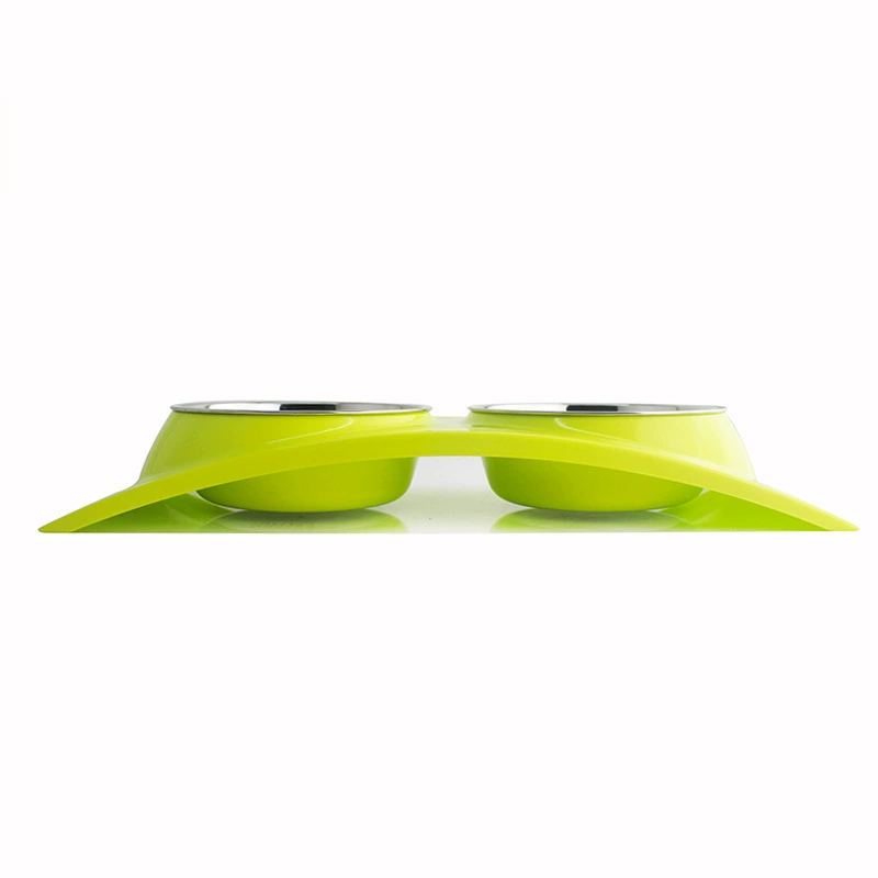 Оптовая продажа Spot Hartley в форме буквы H двойная миска из нержавеющей стали 2-в-1, герметичная, легко чистится