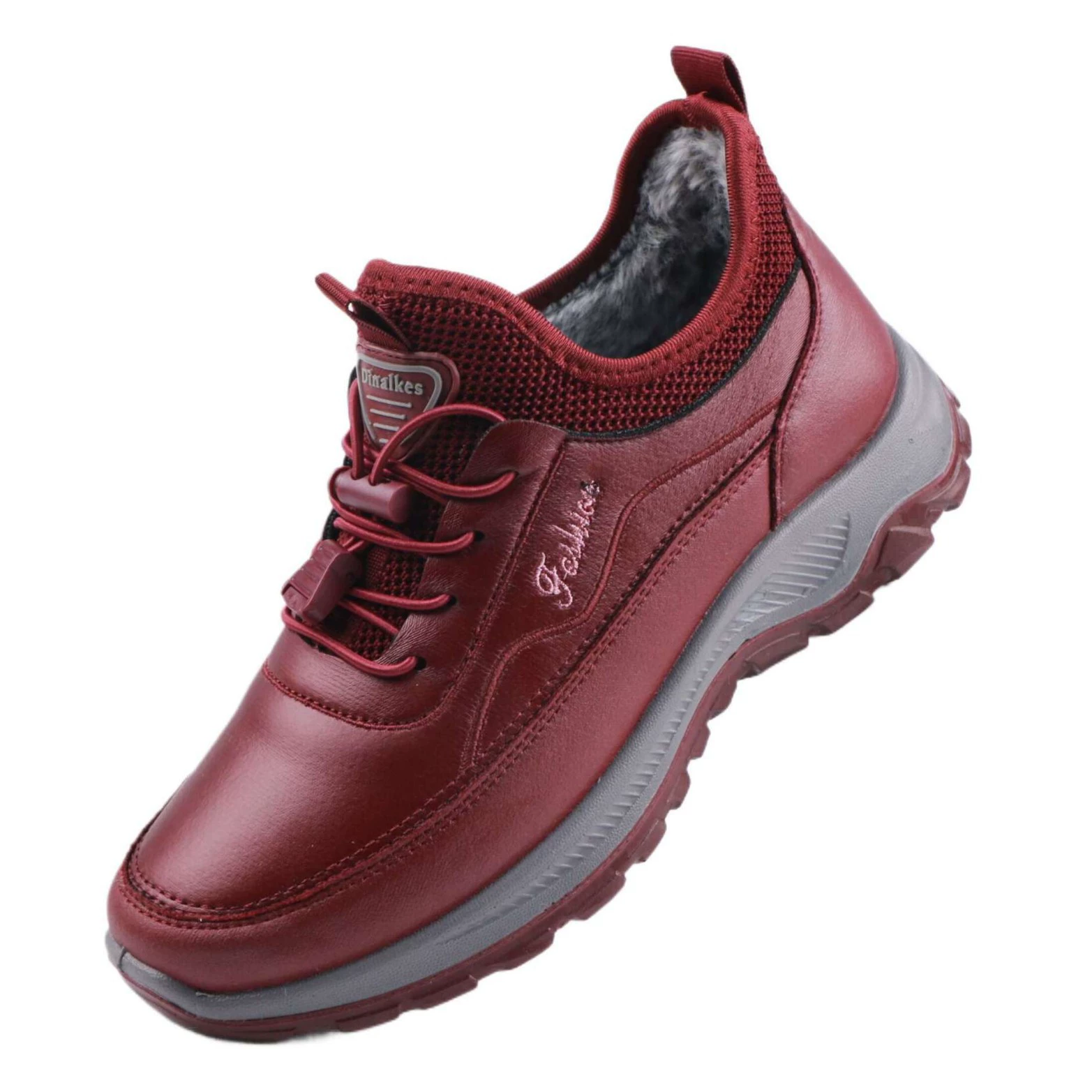 Магнитная шрапнель зимняя новая бархатная утолщена теплая ходка женская старая пекинская обувь женская обувь мама хлопчатобумажная обувь плюс бархат