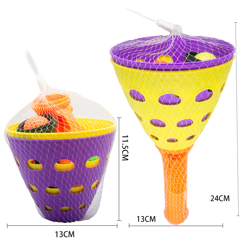 New color matching (yellow orange + purple green) 2 shots + 5 ball mesh bag packaging