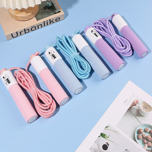 Skipping Rope Student Exam Pvc Non-Slip Racing Skipping Rope Home Fitness High School Entrance Examination Special Kidsren's Counting Skipping Rope Wholesale