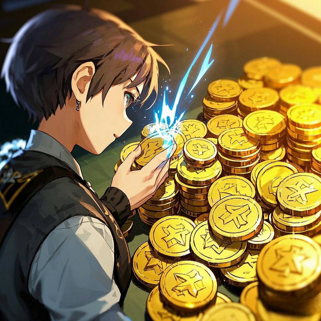 2D Game Accessories Gold Coin Physical Money Bag Wholesale Metal Game Coin Cos Prop Physical