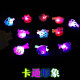 Soft Glue Luminous Hairpin Flash Hairpin Cartoon Hairpin Headwear Children's Luminous Toy Stall Supply Wholesale