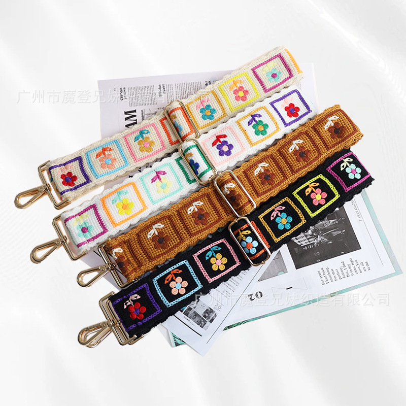 Fábrica de bordado Jacquard personalizado correa de hombro ajustable correa de extensión cualquier correa de hombro se puede personalizar para dibujar el lote