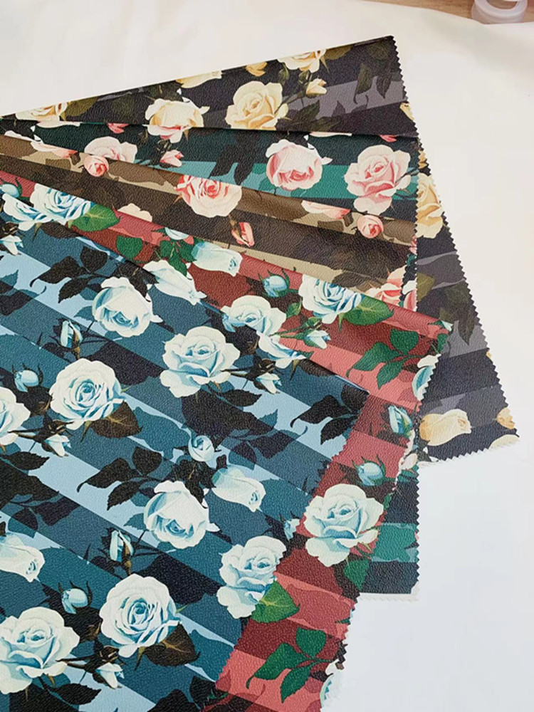 涤棉印花皮膜牛津布防污防水箱包背包收纳饭盒洗浴包面料批发DIY