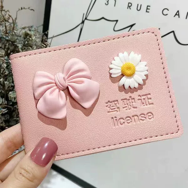 Pink (pink bow+white daisy)