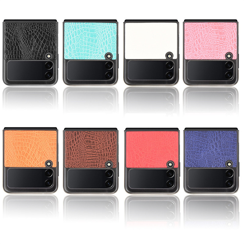 Protective Case for Samsung Galaxy Z Flip3 5G Crocodile Pattern Samsung Z Flip 3 Phone Case Protective Case for Samsung Galaxy Z Flip3 5G Crocodile Pattern Samsung Z Flip 3 Phone Case