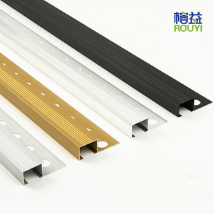 Factory direct aluminum alloy ceramic tile Yang Angle line edge metal closing strip Aluminum Tile Trim