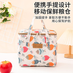 Cross-border printing hand-held insulated bag takeout preservation ice bag cake insulation bag outdoor aluminum foil picnic bag