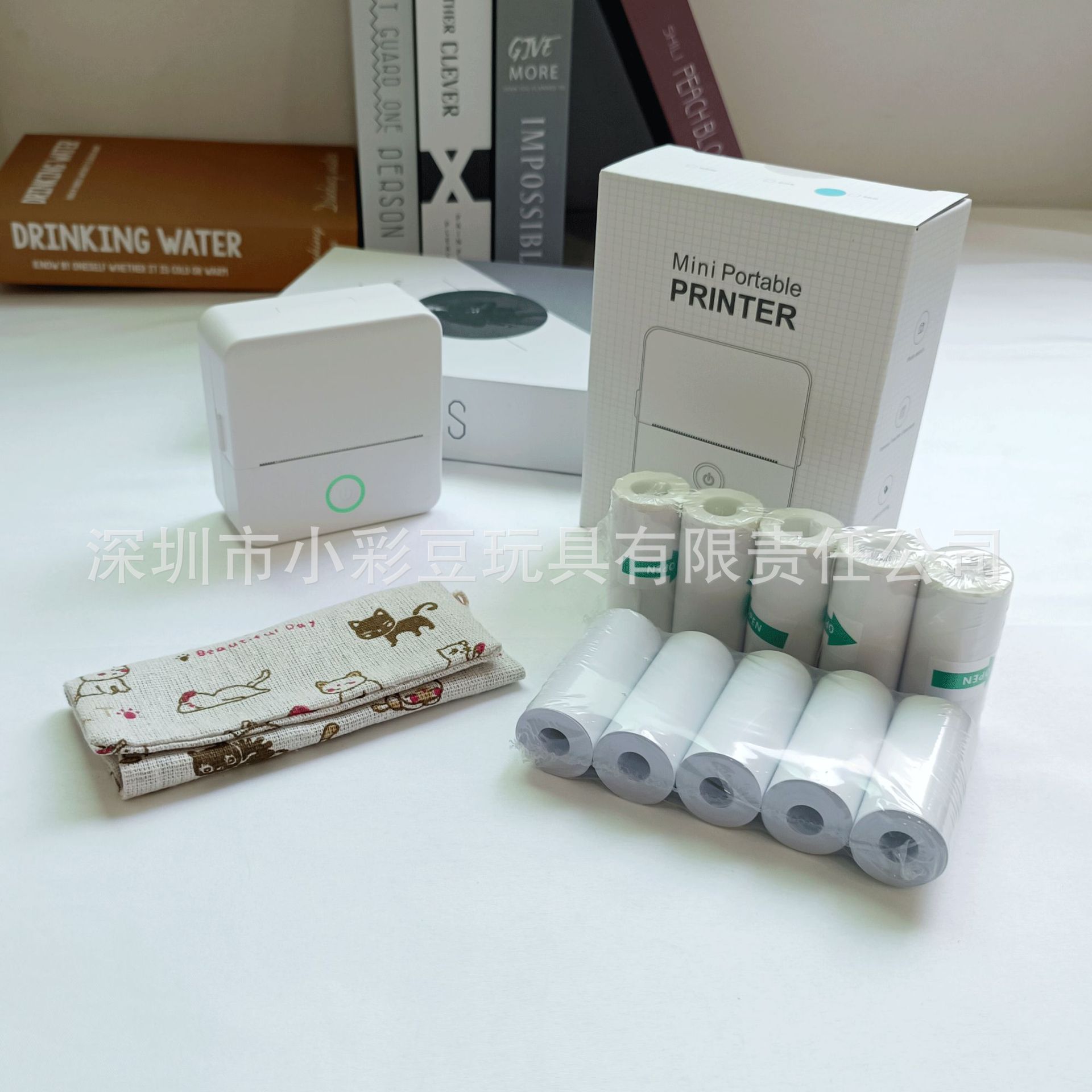 X6 White +5 thermal paper +5 adhesive sticker + storage bag